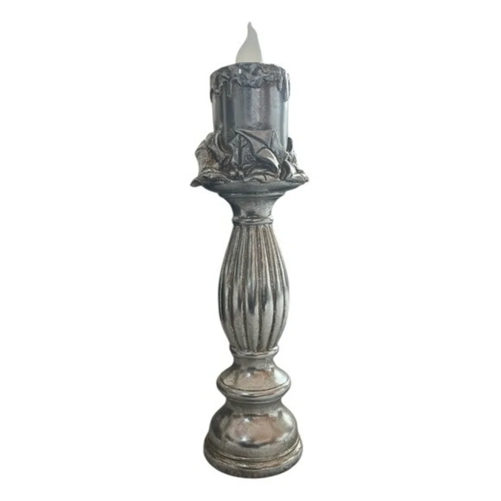 Vintage Style Single Stag LED Candelabra Battery Operated 15.5